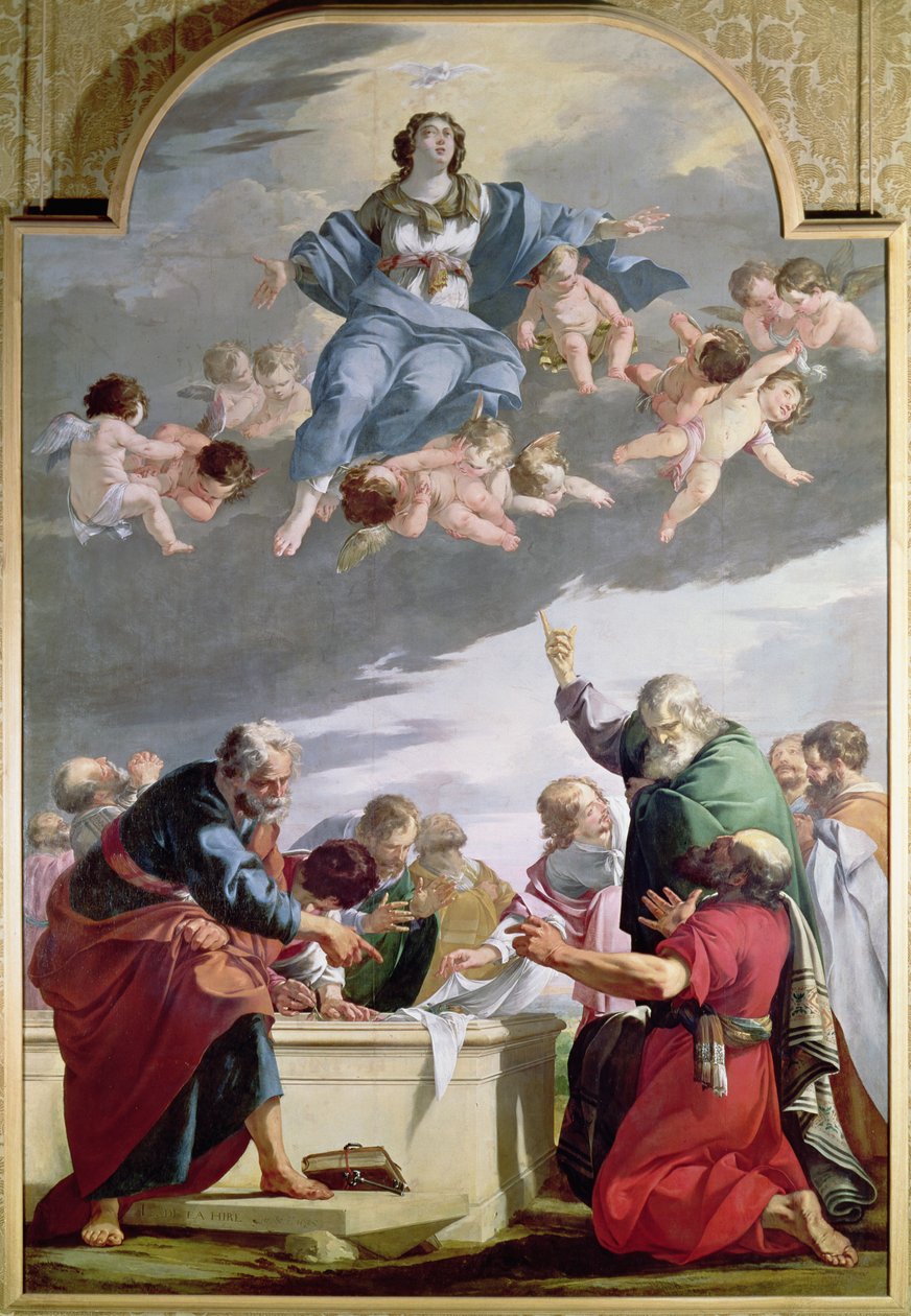 Jomfruens antagelse, 1635 av Laurent de la Hyre
