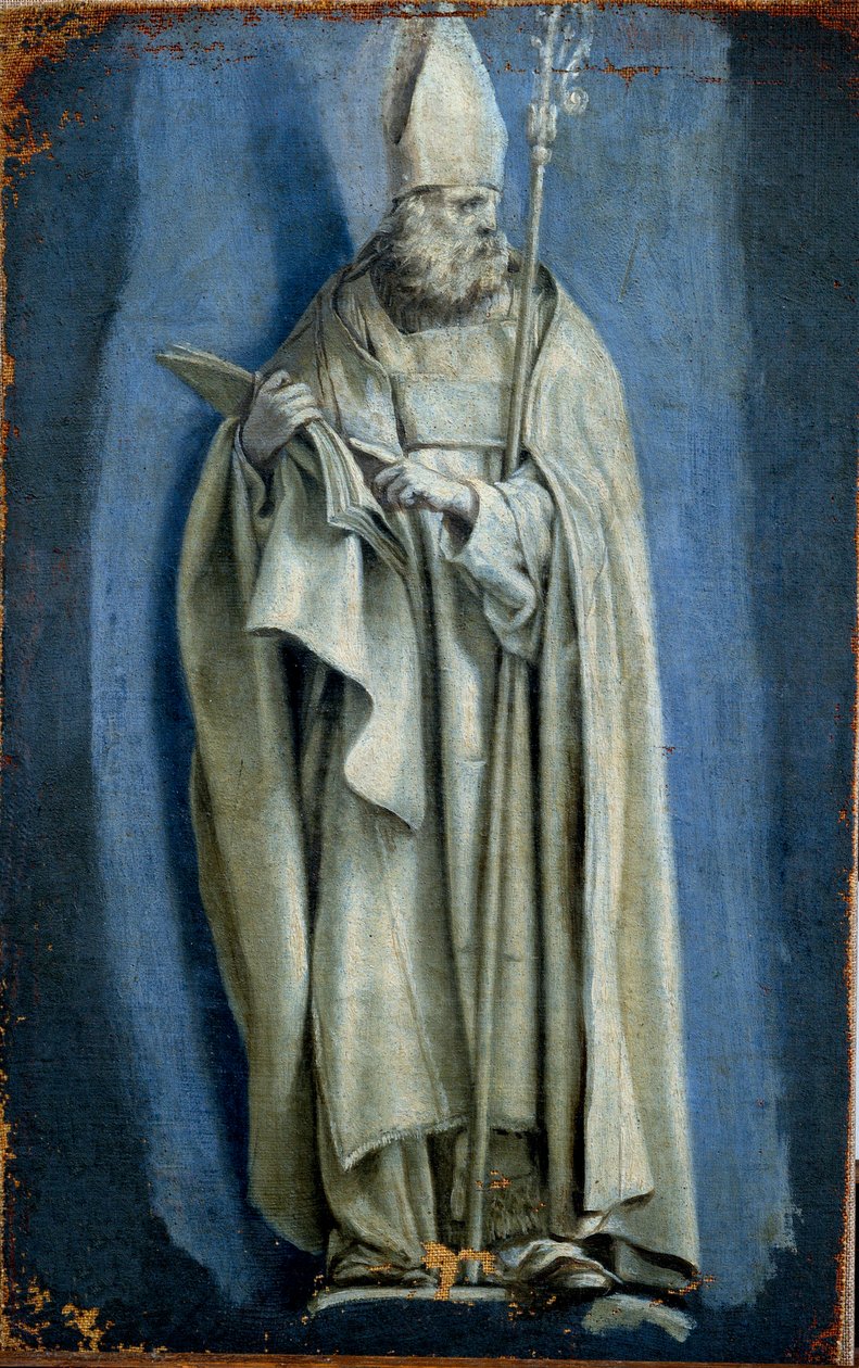 Portrett av Saint Augustine. Tegning av Laurent De La Hyre (1606-1656) av Laurent de la Hyre