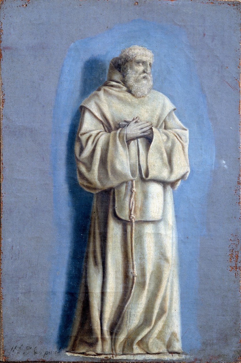 Saint Francois de Paule (1416-1507), grunnlegger av Minimes-ordenen Maler med camaieu på lerret av Laurent de La Hyre (1606-1656) 1600-tallet Søn. 0,36 x 0,23 m Paris. Museet Louvre av Laurent de la Hyre