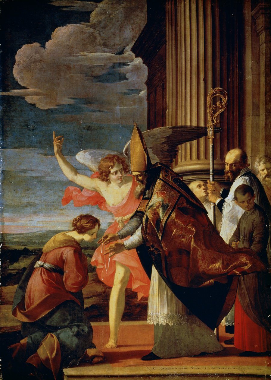 Saint Germanus av Auxerre og Saint Genevieve av Paris, 1630. av Laurent de la Hyre