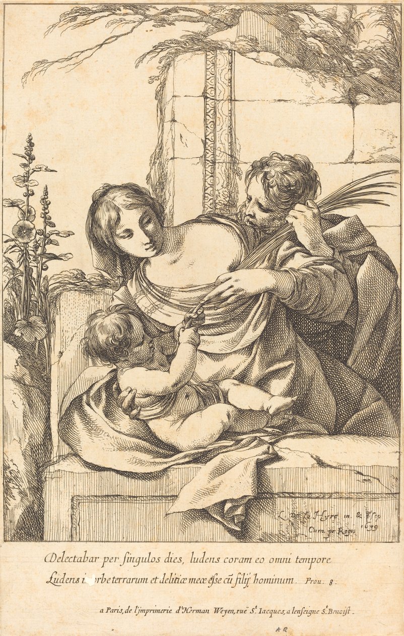 Den hellige familie av Laurent de la Hyre