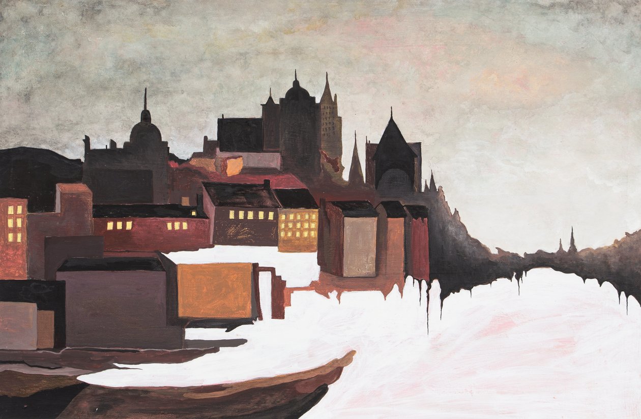 St. Petersburg, ca. 2021 (akryl på lerret) av Laurie Michaels