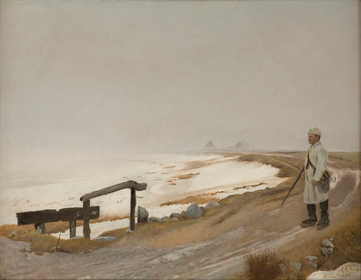 Tåkete vintre. Karrebæksminde av Laurits Andersen Ring