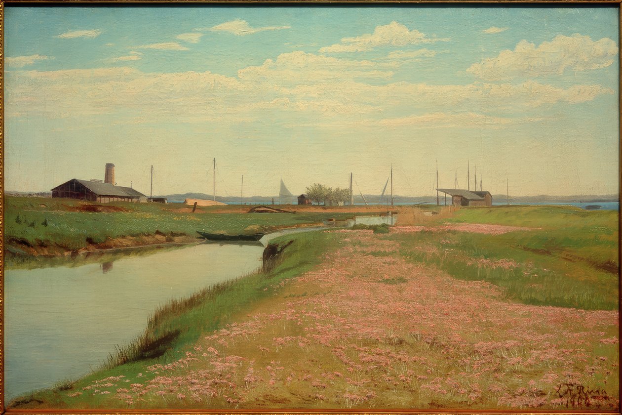 Kanal og havn ved Frederiksværk av Laurits Andersen Ring