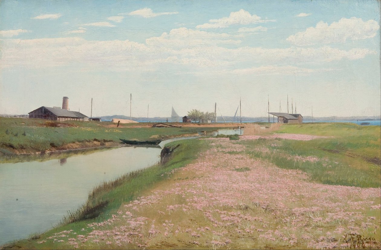 Elven og havnen ved Frederiksværk av Laurits Andersen Ring