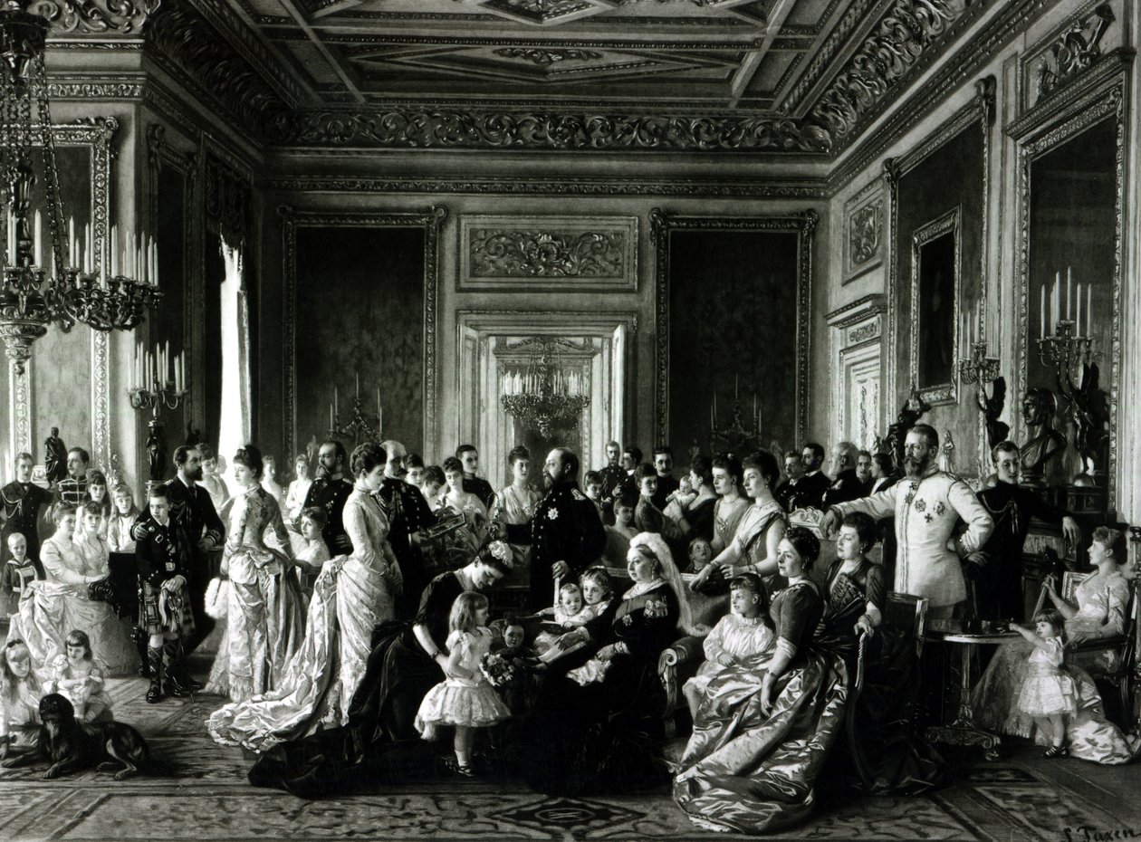 Familien til dronning Victoria, 1887 av Laurits Regner Tuxen