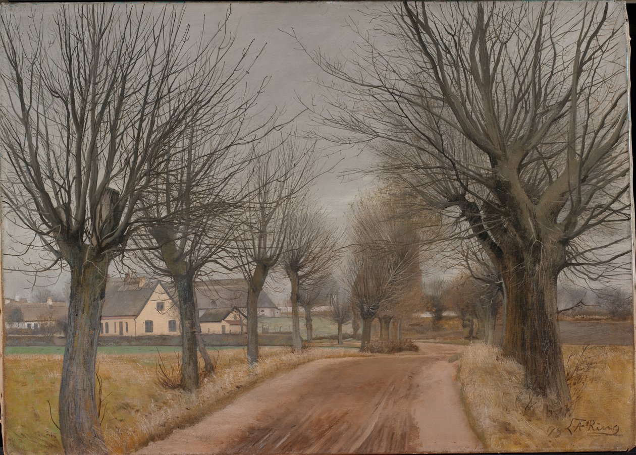 En vei ved Vinderød, Sjælland, 1898. av Laurits Andersen Ring