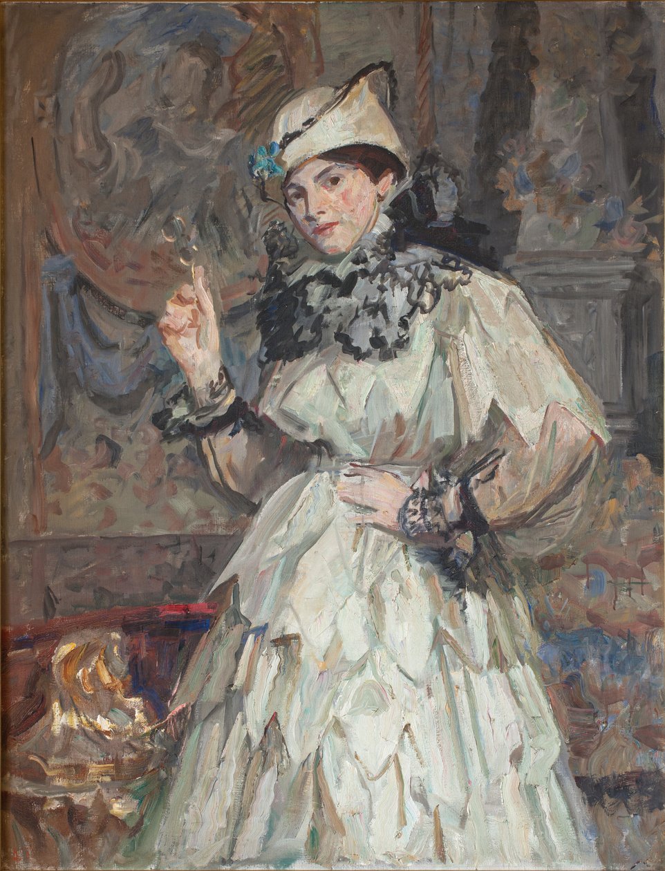 Kunstnerens datter i pynt av Laurits Regner Tuxen