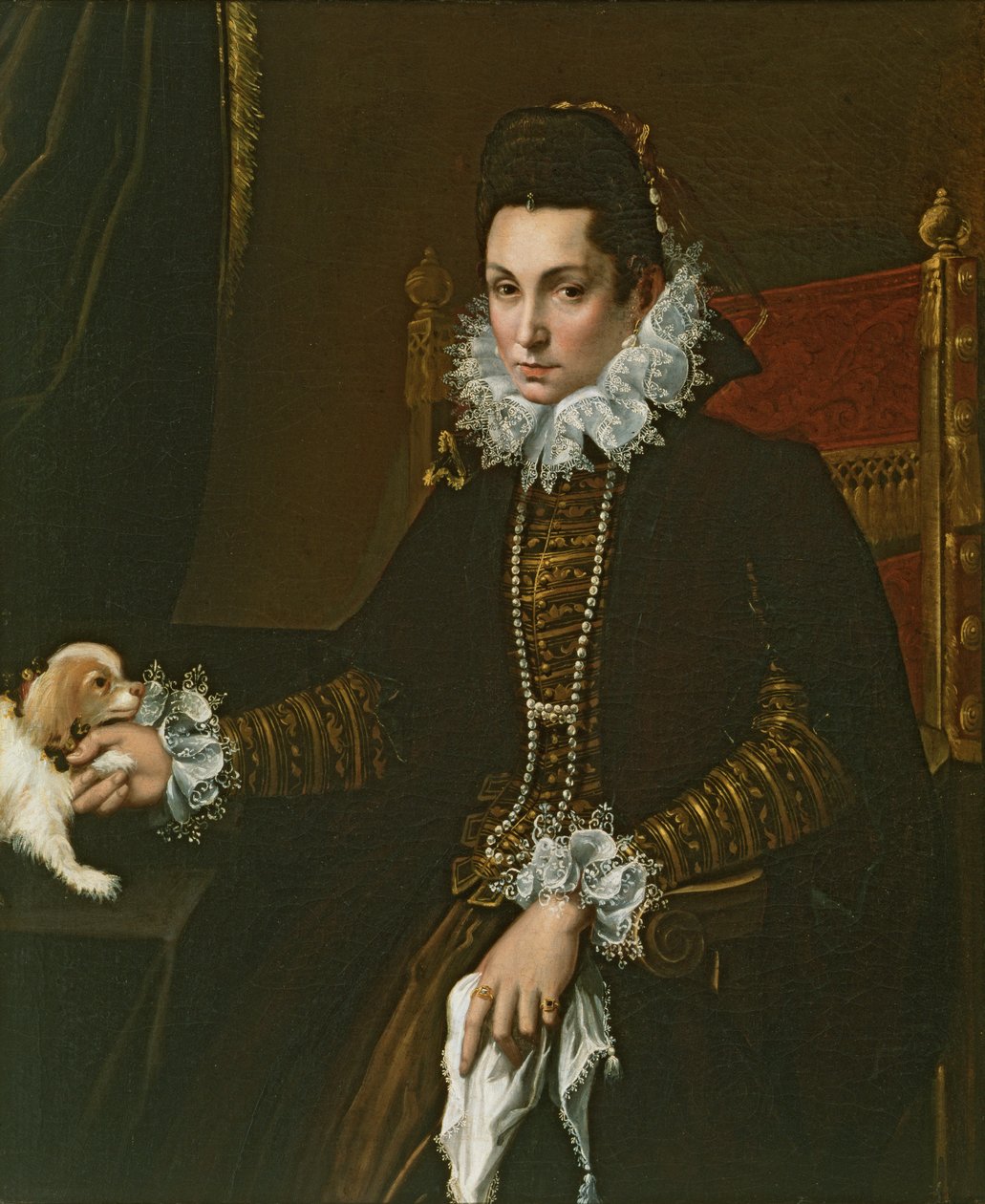 Portrett av Ginevra Aldrovandi Hercolani som enke, sent på 1590-tallet av Lavinia Fontana