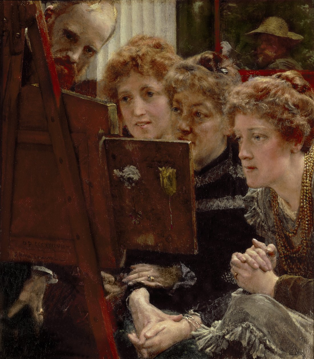 En familiegruppe, 1896 av Lawrence Alma Tadema