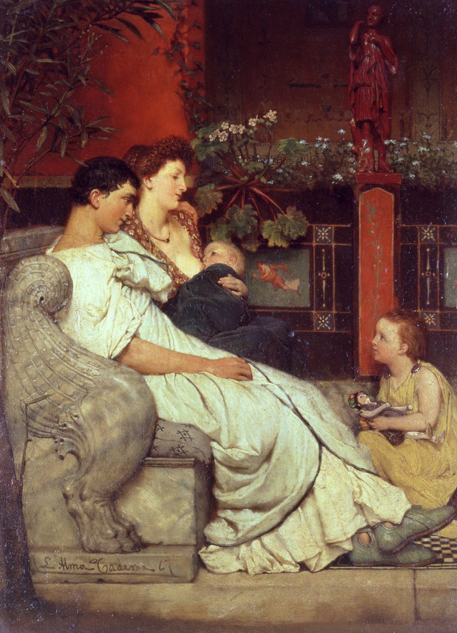 En romersk familie, 1867 av Lawrence Alma Tadema