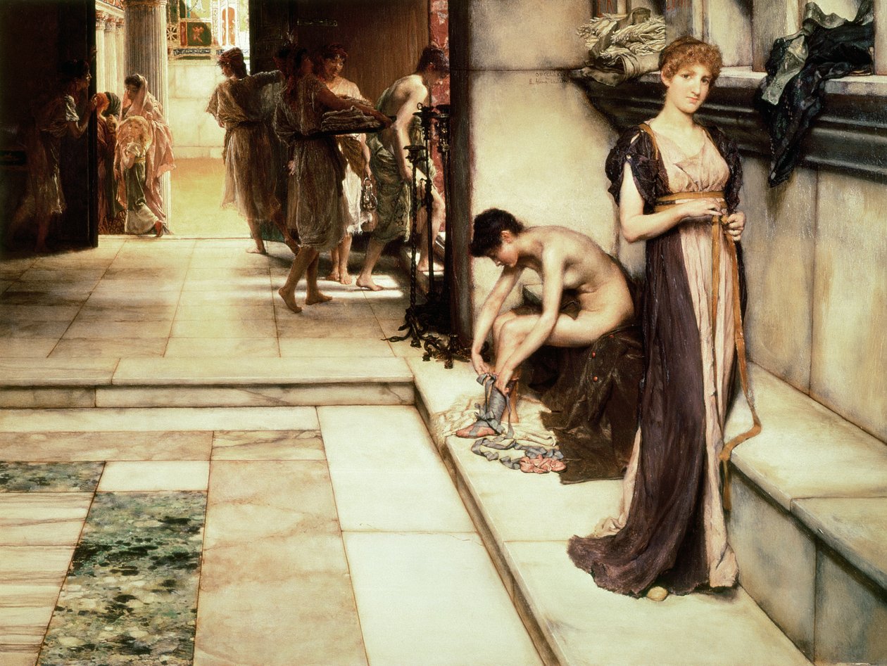 An Apodyterium, 1886 av Lawrence Alma Tadema