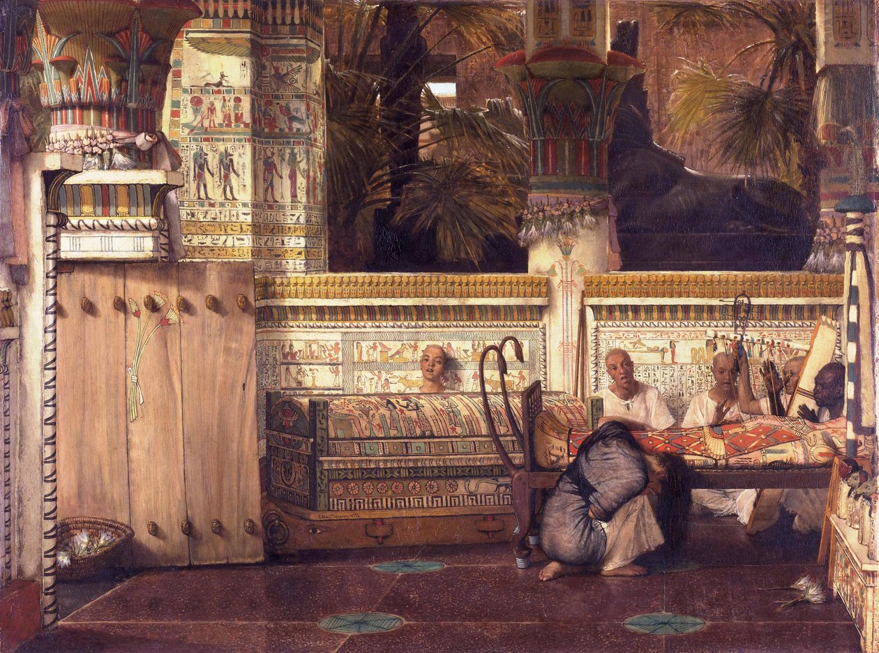 Den egyptiske enken av Lawrence Alma Tadema