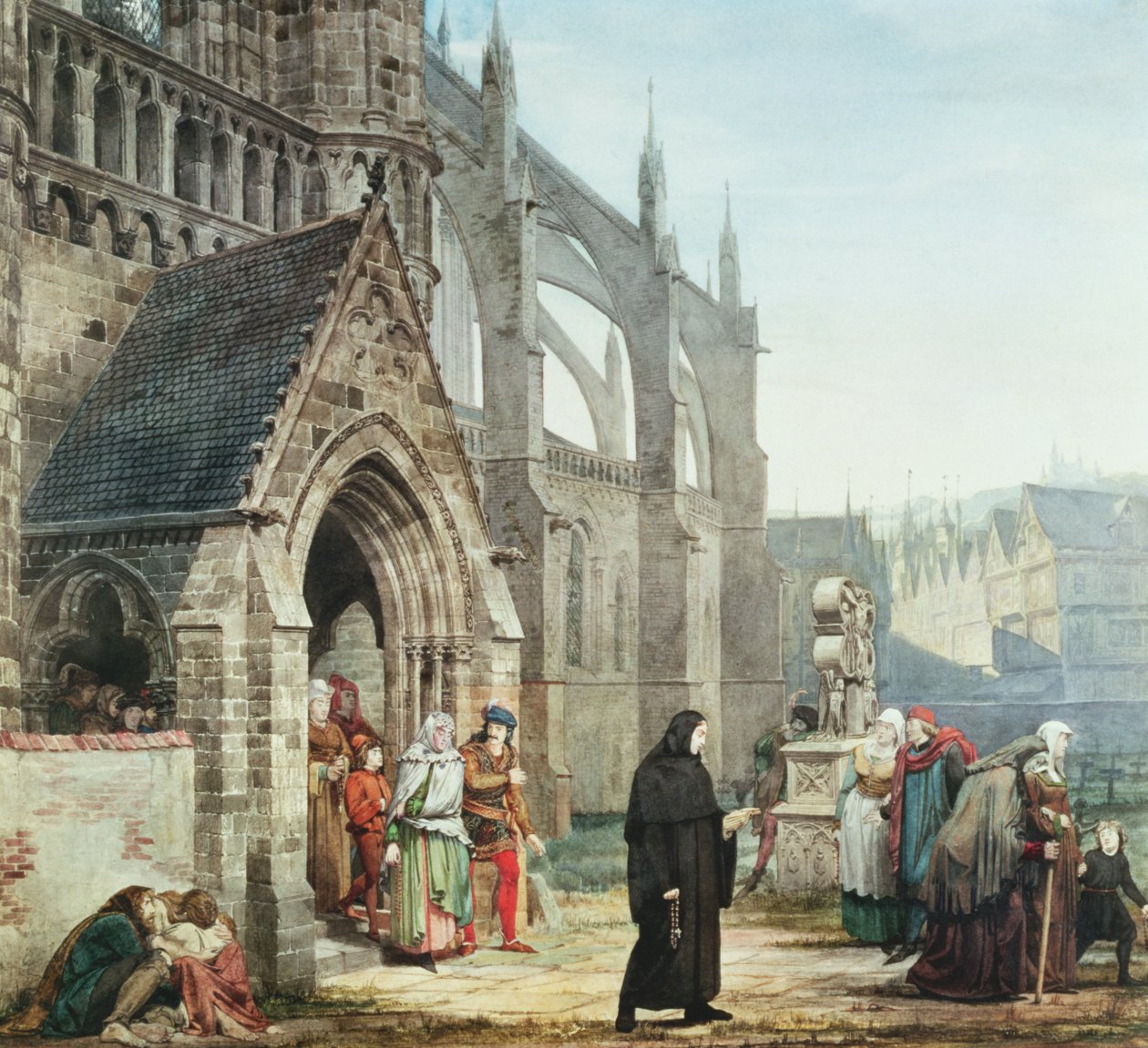 Faust og Marguerite, 1857 av Lawrence Alma Tadema