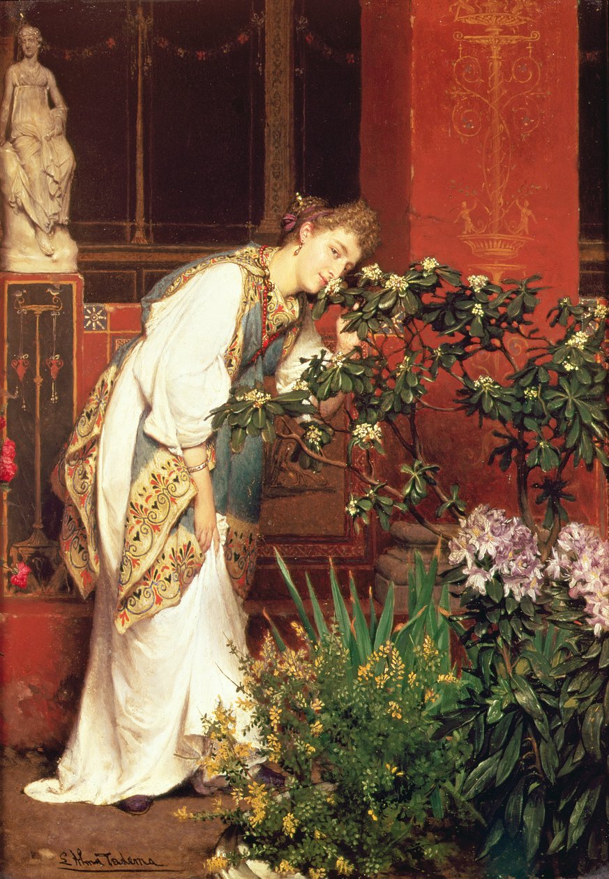I Peristylum, 1866 av Lawrence Alma Tadema