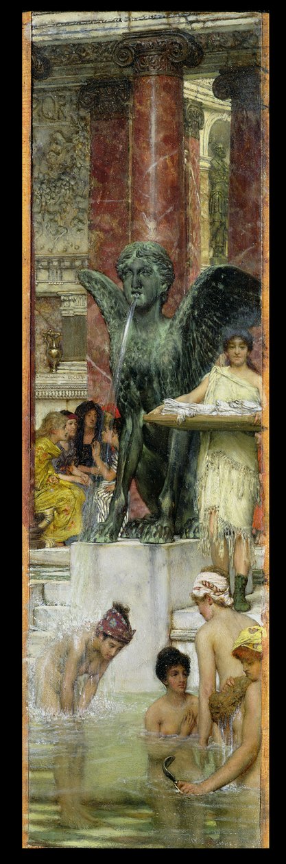 I de romerske badene, eller romerske kvinner i badet, 1876 av Lawrence Alma Tadema