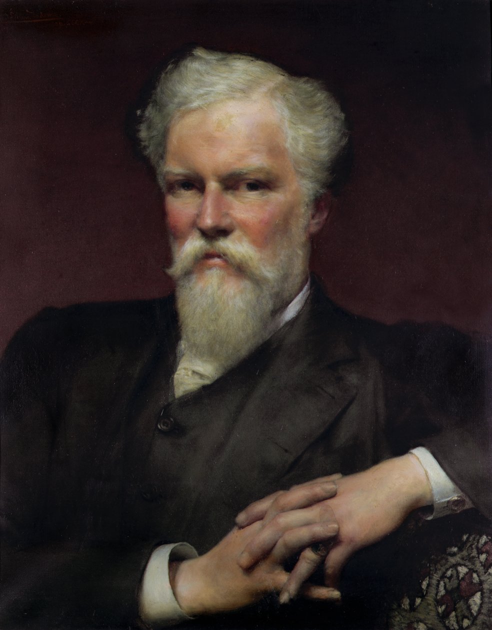 Portrett av Sir Alfred Waterhouse, 1891 av Lawrence Alma Tadema
