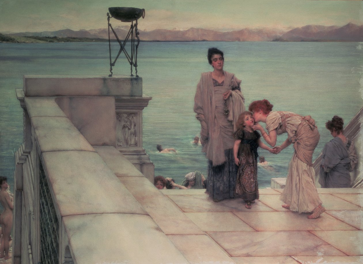 Kysset, 1891 av Lawrence Alma Tadema
