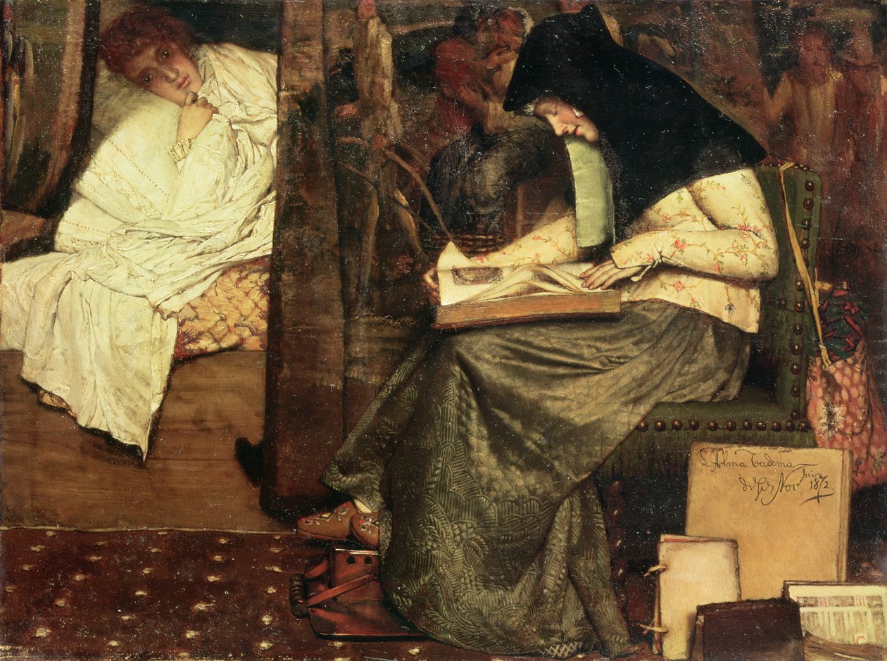 Sykepleieren av Lawrence Alma Tadema