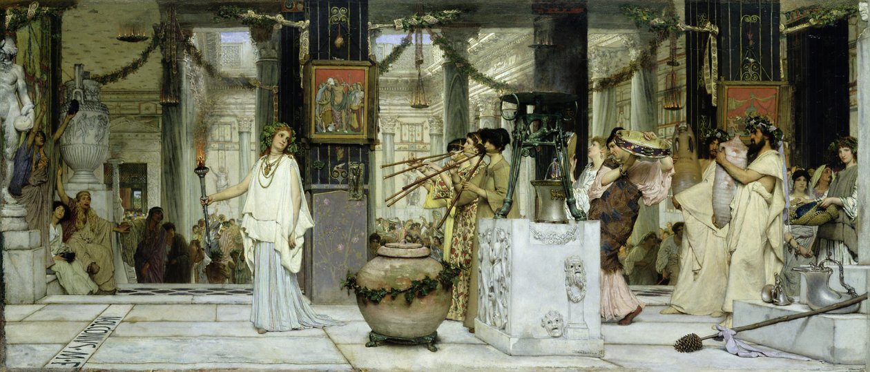 Vintagefestivalen i det gamle Roma, 1871 av Lawrence Alma Tadema