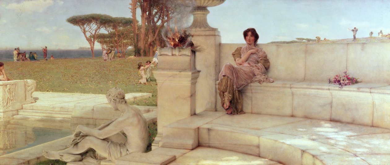 Vårens stemme, 1908 av Lawrence Alma Tadema