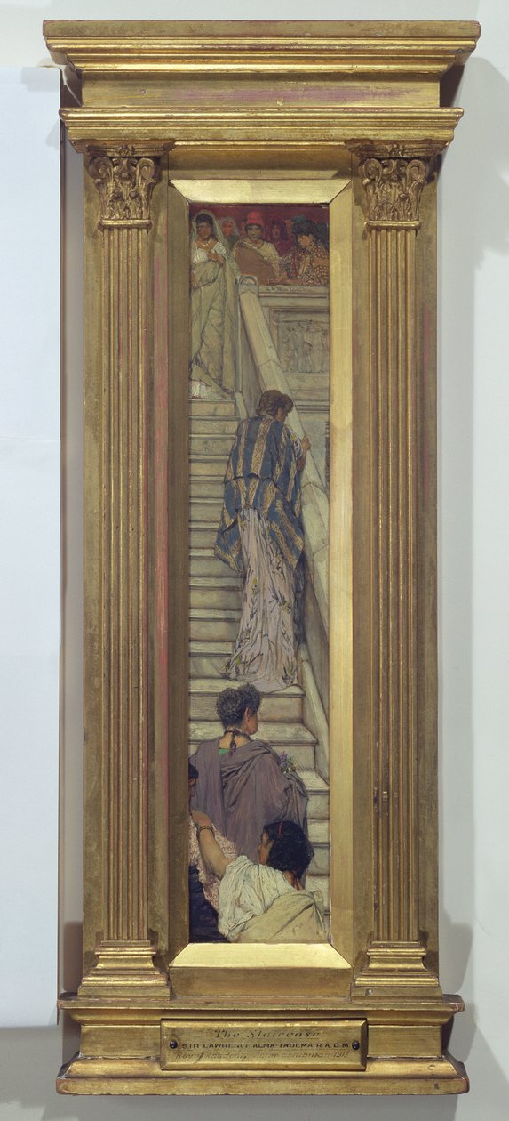 En trapp, 1870 av Lawrence Alma Tadema