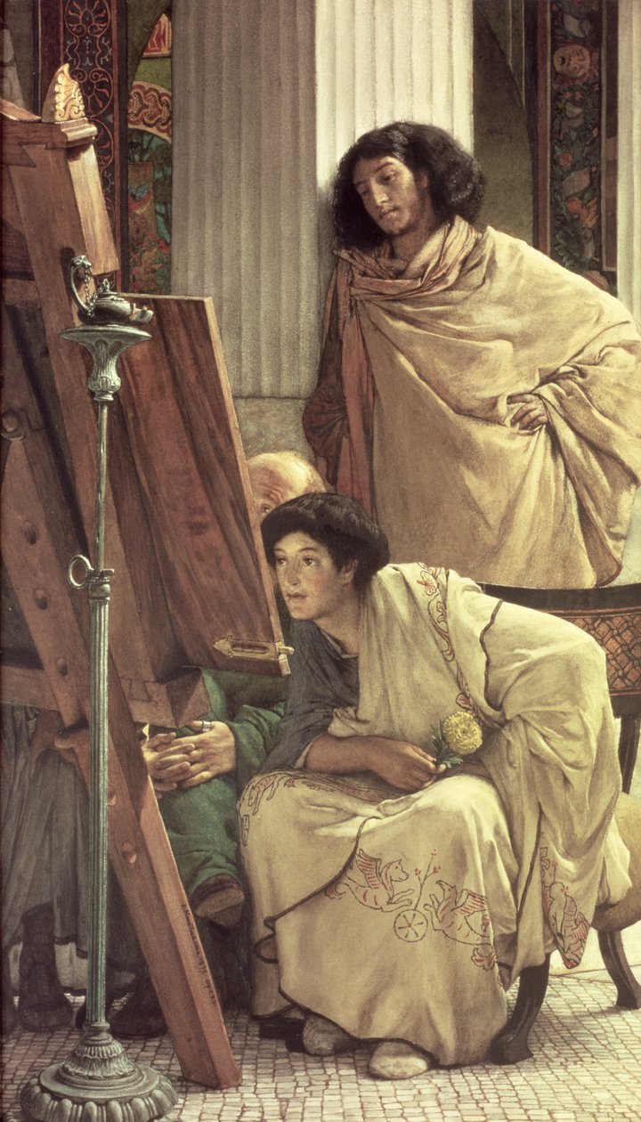 Et besøk i studioet, 1873 av Lawrence Alma Tadema