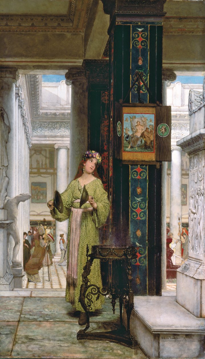 I tempelet, 1871 av Lawrence Alma Tadema