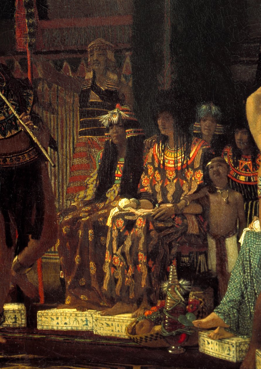 Tidsfordriv i det gamle Egypt, for 3000 år siden, 1863 olje på lerret detalj av 408302 av Lawrence Alma Tadema