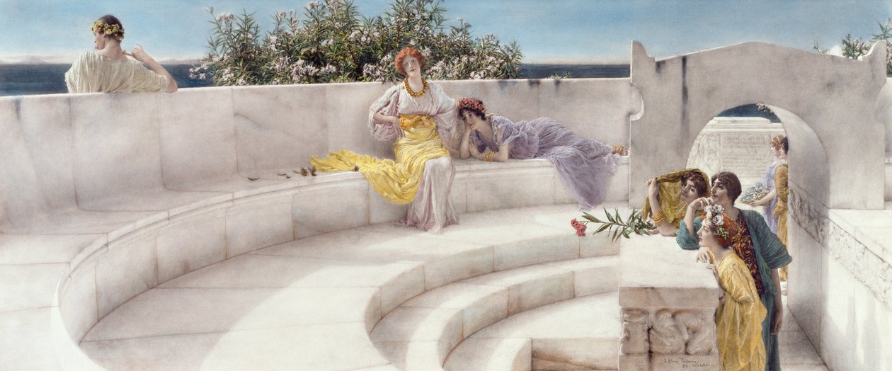 Under taket av det blå joniske været, 1901 av Lawrence Alma Tadema