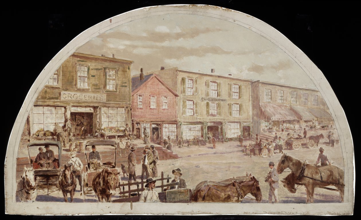Clark Street, Between Lake and Randolph Streets, 1857, 1900 av Lawrence Carmichael Earle
