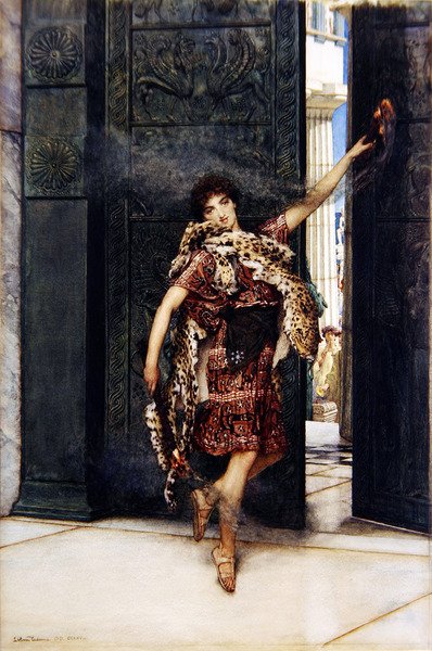 Dans før timian (akvarell på papir) (se også 349101) av Lawrence Alma Tadema
