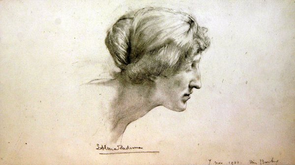 Portrettstudie av frøken Barber av Lawrence Alma Tadema