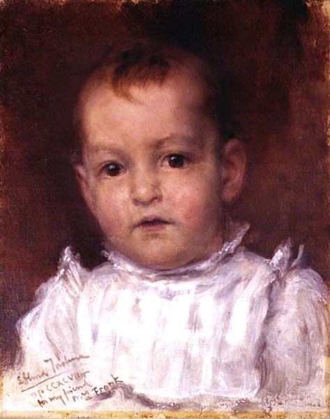 Portrett av mester John Alfred Parsons Millet av Lawrence Alma Tadema