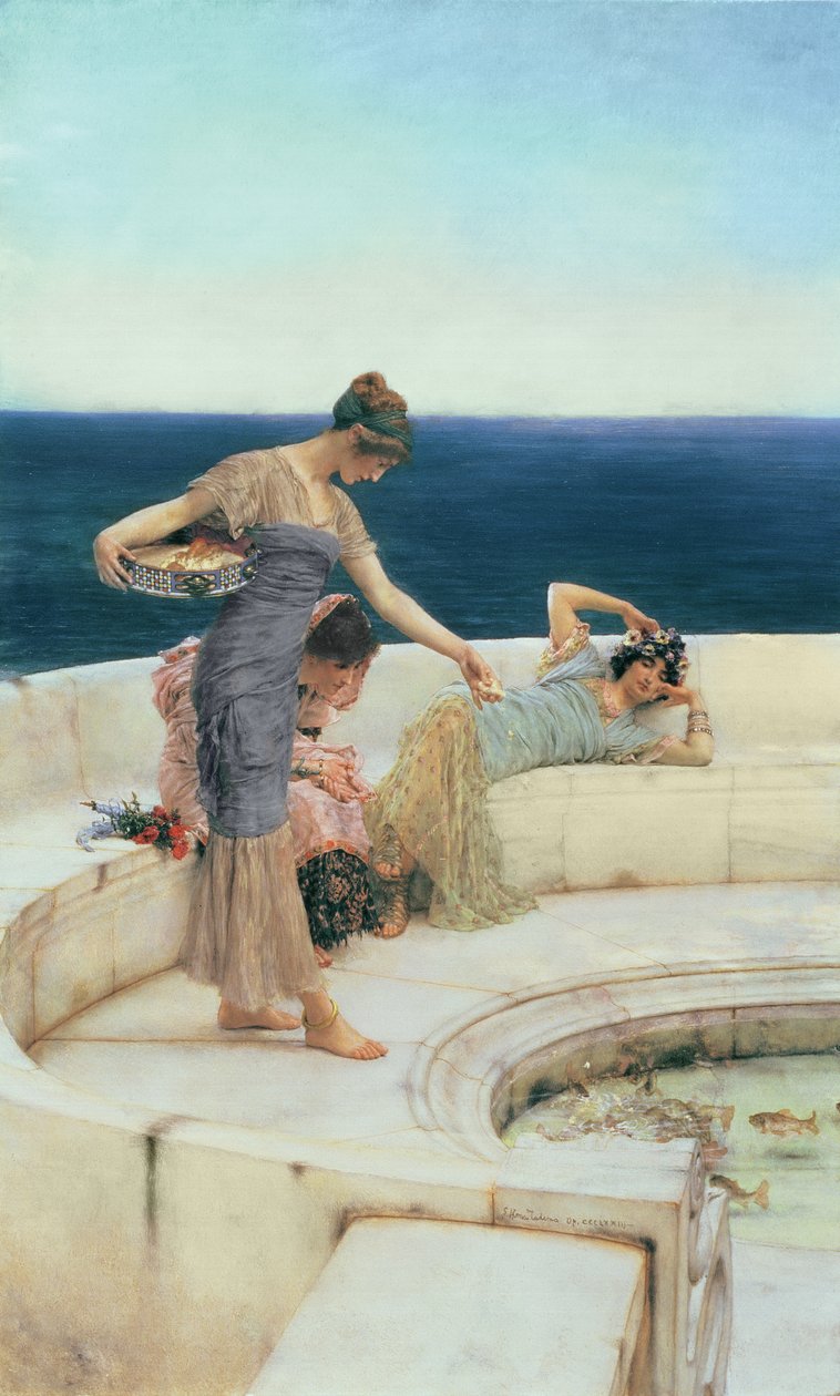 Sølvfavoritter, ca. 1903 (olje på panel) av Lawrence Alma Tadema
