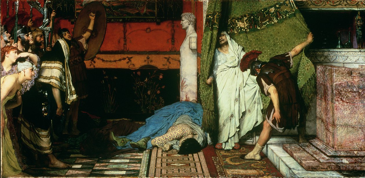En romersk keiser, 41 e.Kr. - Claudius av Lawrence Alma Tadema