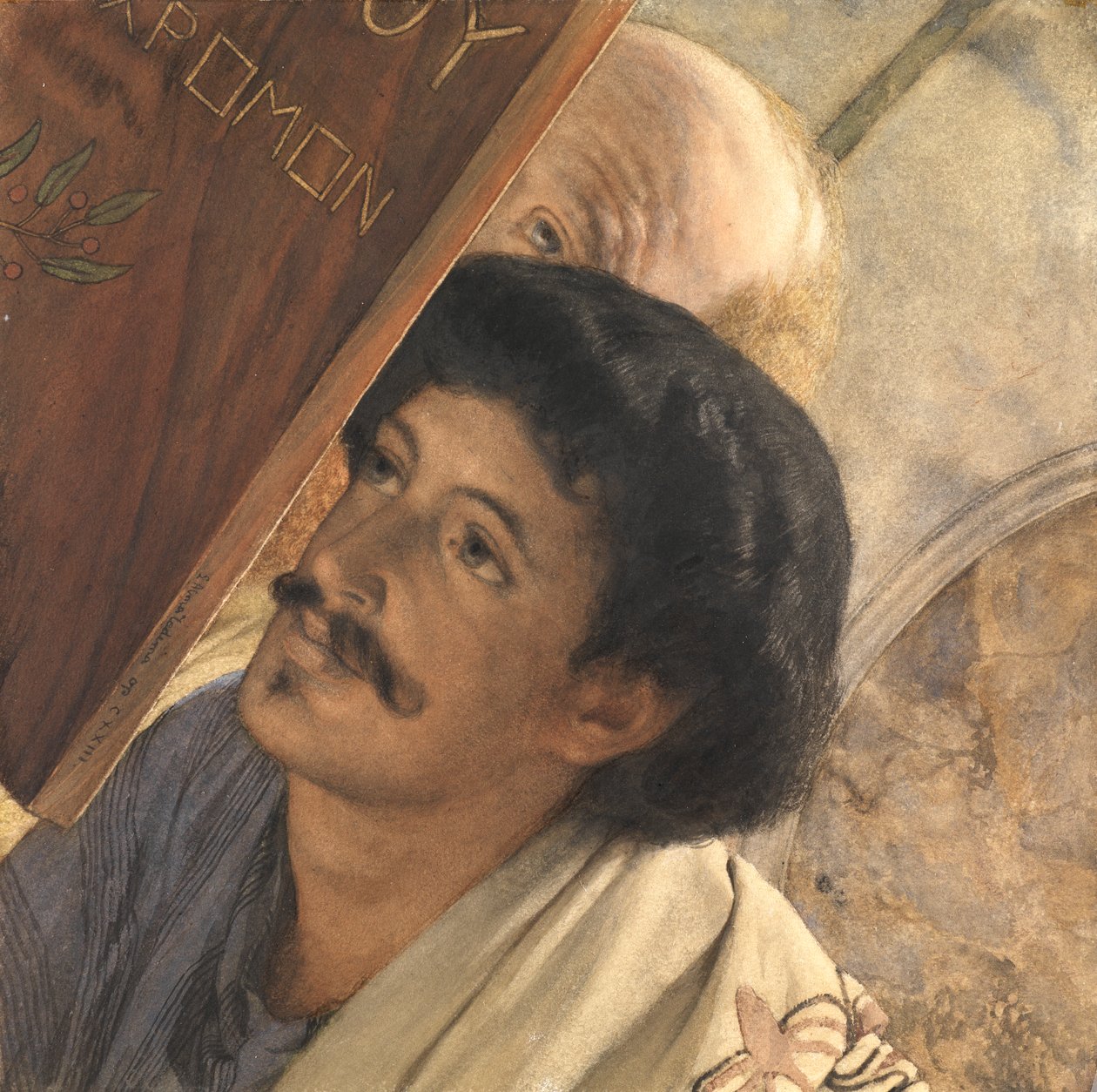 Charles Deschamps, med Henry Wallace Looking On, 1874 av Lawrence Alma Tadema