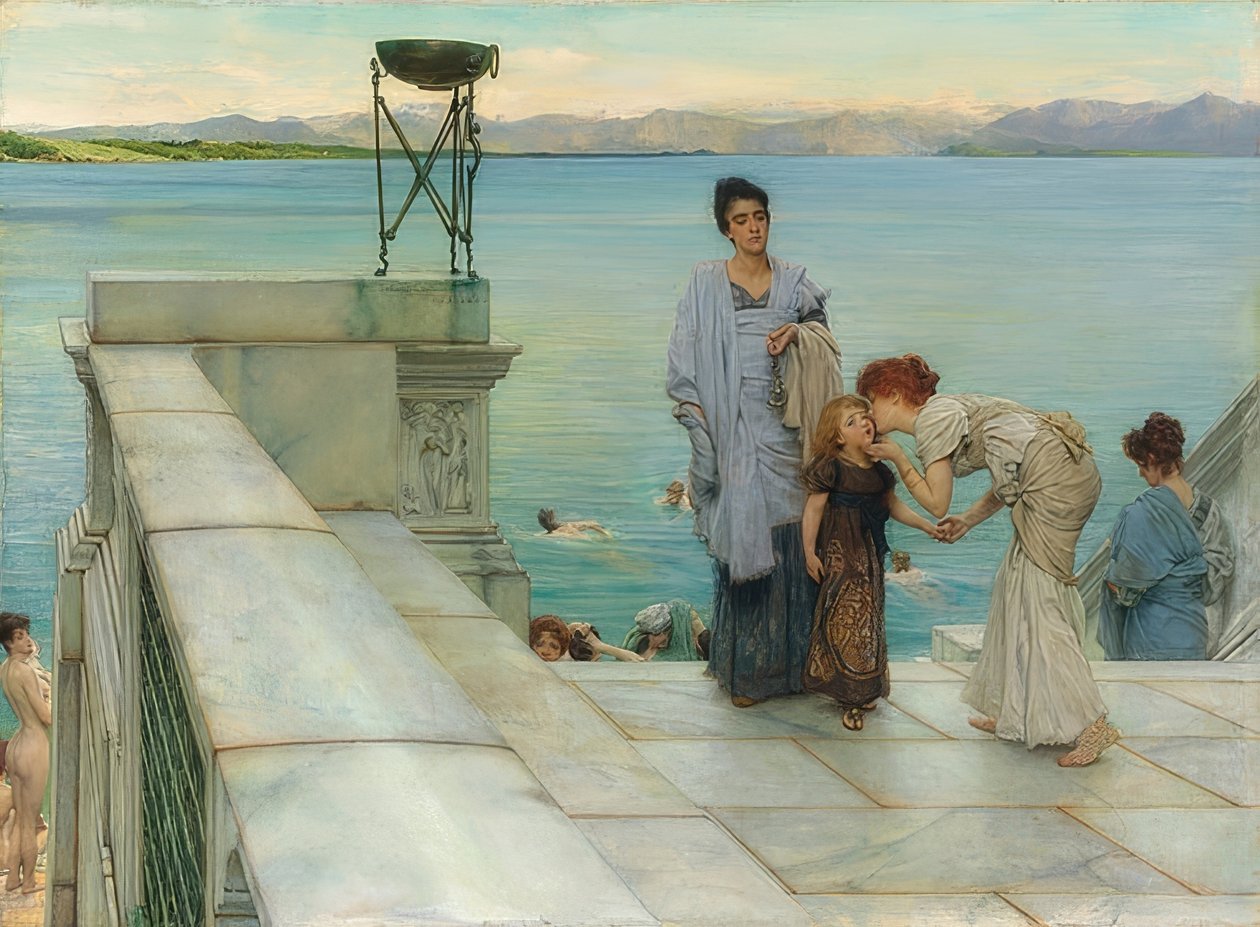 Kysset. 1891 av Lawrence Alma Tadema