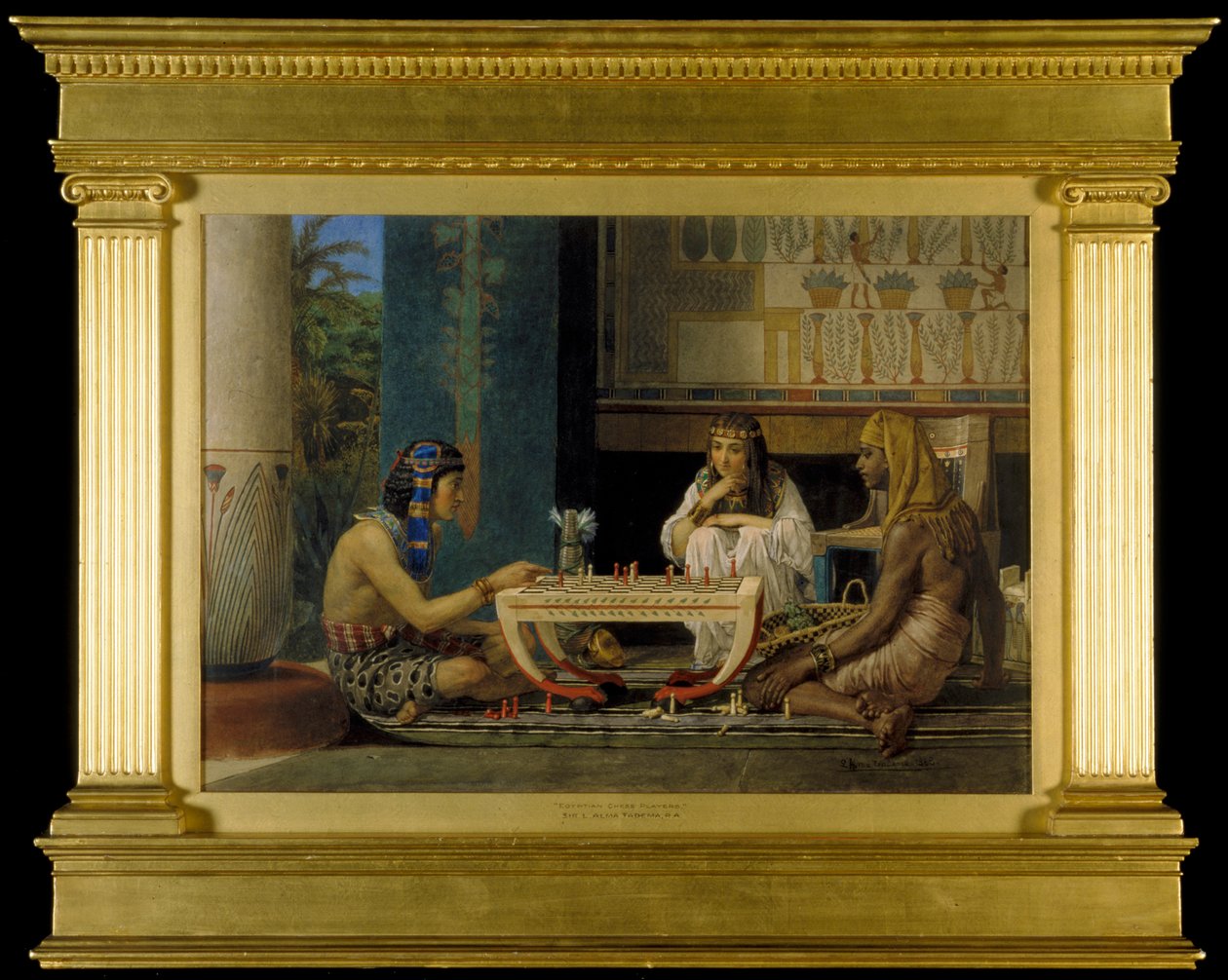Egyptiske sjakkspillere, 1865 av Lawrence Alma Tadema