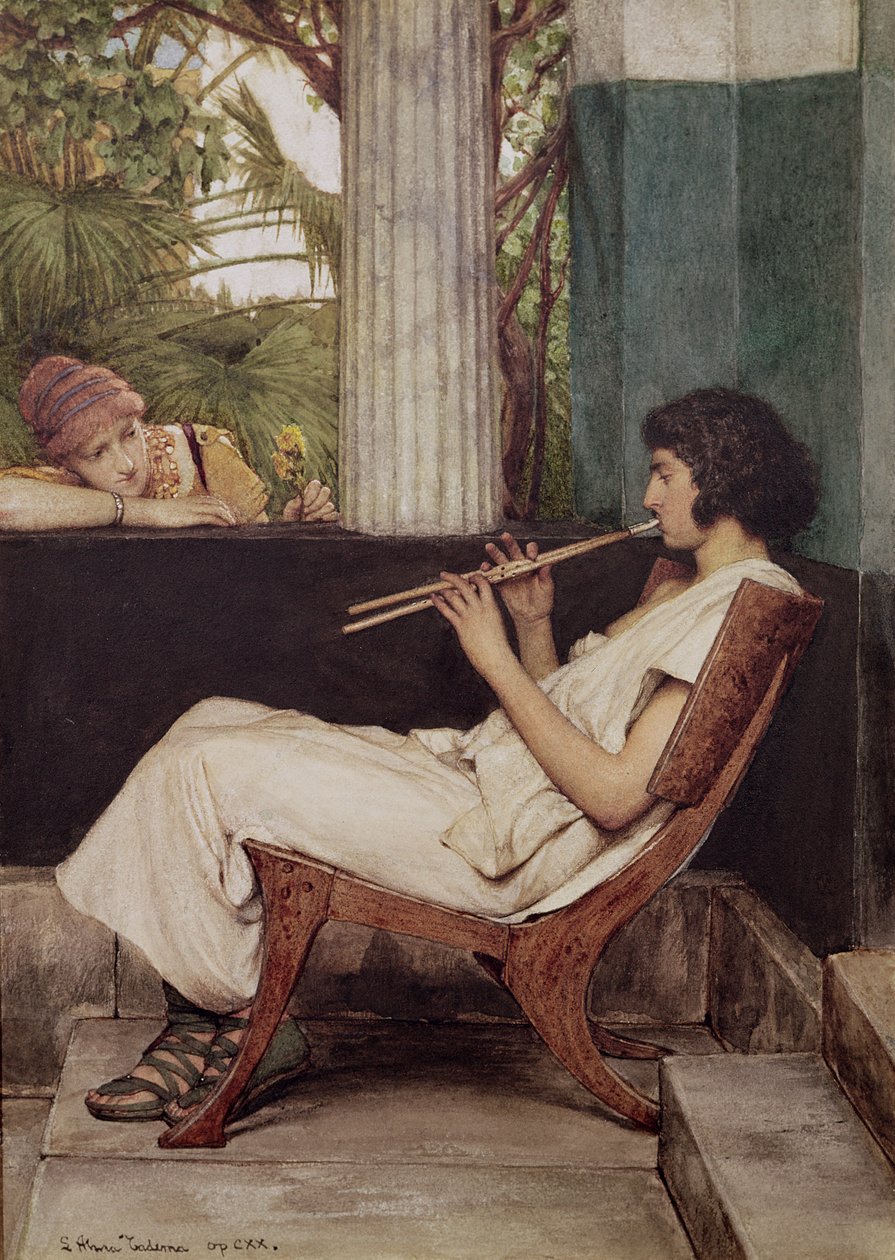 Musikk har sjarm av Lawrence Alma Tadema
