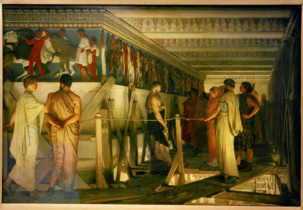 Phidias og Parthenon-frisen av Lawrence Alma-Tadema