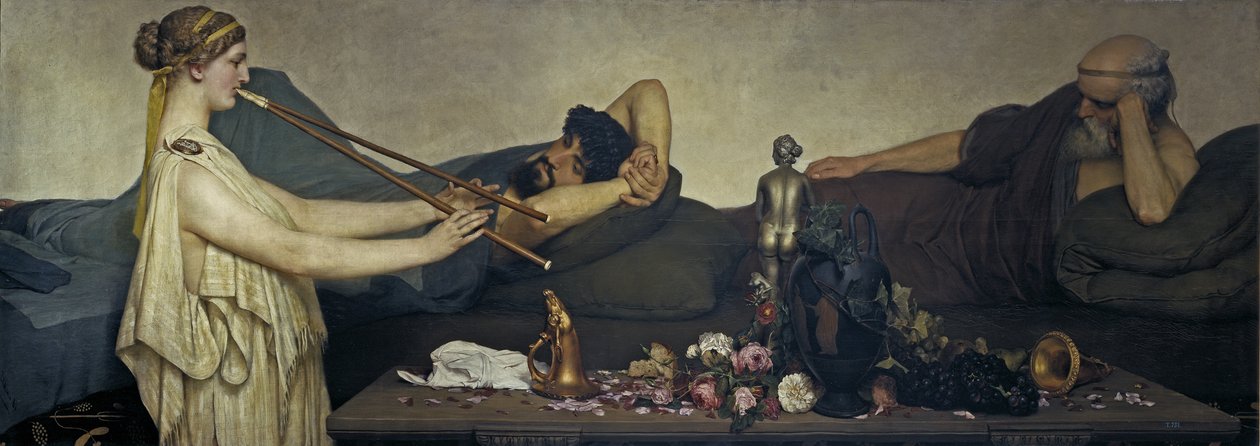 Pompeiansk scene eller Siestaen av Lawrence Alma Tadema
