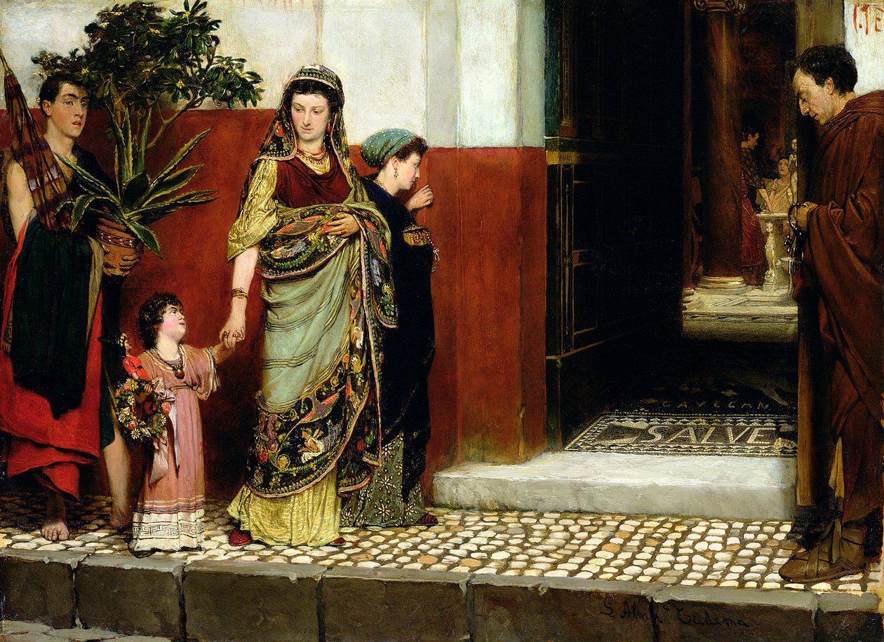 Retur fra Market av Lawrence Alma Tadema