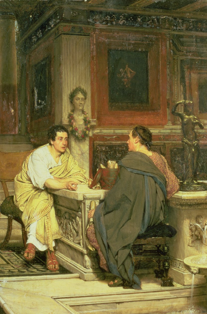 Diskursen; En chat av Lawrence Alma Tadema
