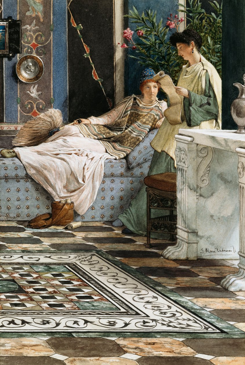 Brevet fra en fraværende, 1871 av Lawrence Alma Tadema