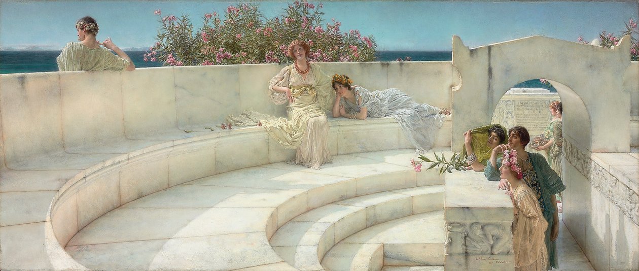 Under taket av det blå joniske været, 1901 av Lawrence Alma Tadema