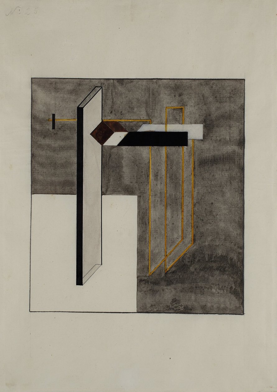 Studer for Proun 4B av Eliezer Markowich Lissitzky