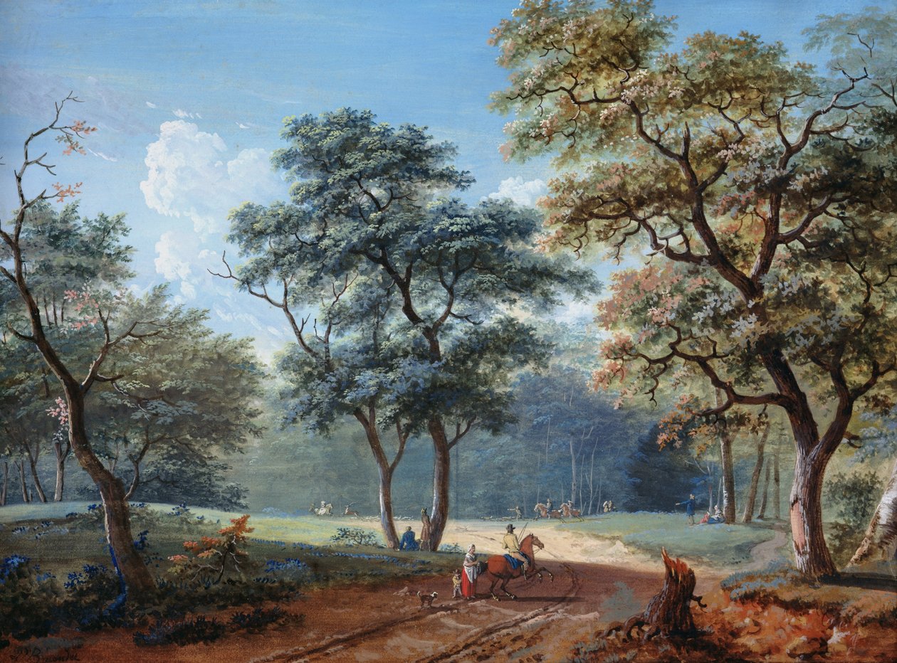 Bois de Boulogne, 1797 av Lazare Bruandet
