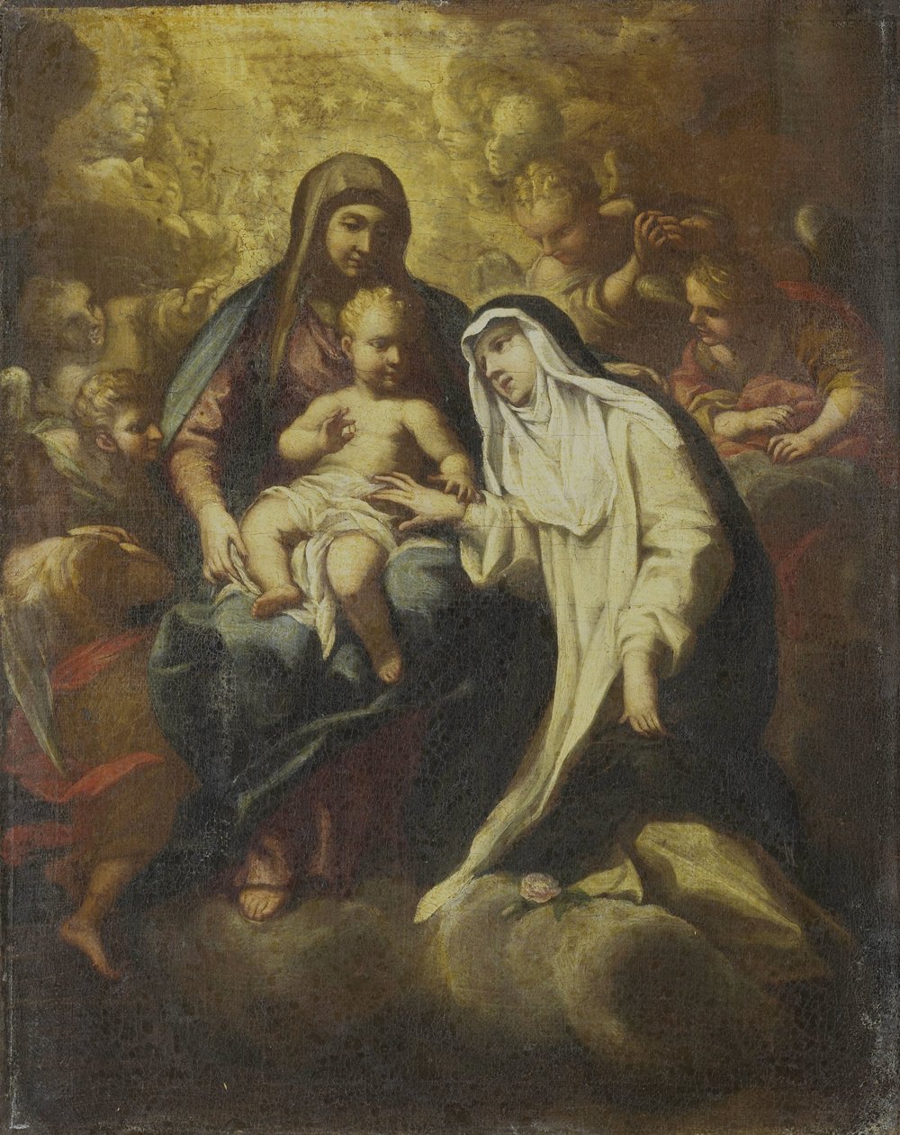 Det mystiske ekteskapet til St Rose of Lima av Lazzaro Baldi (attributed to)