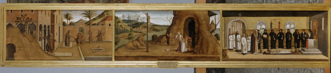 Historier om St. Hieronymus, ca. 1485 av Lazzaro Bastiani